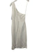 Charina Sarte Size M White Cotton Tie Front 3/4 Sleeve Eyelet Detail Skirt Set White / M