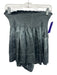 Koch Size L Gray Polyester Satin & metallic Shirred Waist Flare Shorts Gray / L