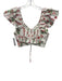 Hill House Size L red, pink, white Cotton Ruffle Flare Sleeve Skirt Set red, pink, white / L