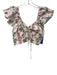 Hill House Size L red, pink, white Cotton Ruffle Flare Sleeve Skirt Set red, pink, white / L