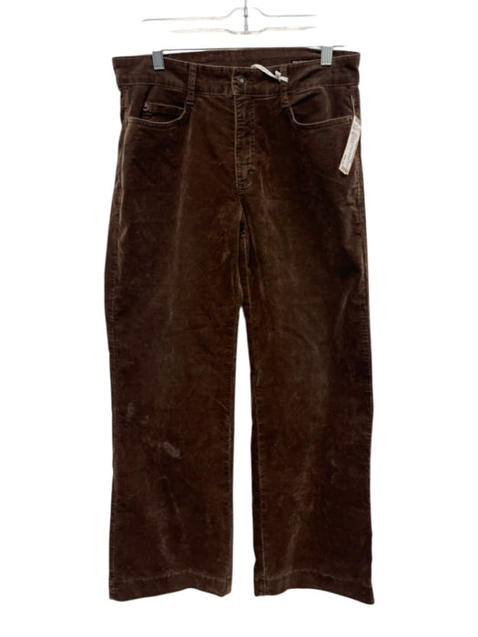 Mac Collection Size 36 Brown Cotton & Polyester Velvet Mid Rise Zip Fly Pants Brown / 36
