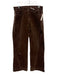 Mac Collection Size 36 Brown Cotton & Polyester Velvet Mid Rise Zip Fly Pants Brown / 36