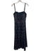 Hill House Size M Navy & Multi Cotton Sleeveless Floral Smocked Back Midi Dress Navy & Multi / M