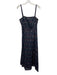 Hill House Size M Navy & Multi Cotton Sleeveless Floral Smocked Back Midi Dress Navy & Multi / M