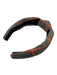 Lele Sadoughi White, Black, Orange Cotton Plaid Bow Detail One Size Headband White, Black, Orange