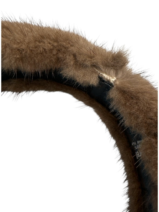 Surell Brown Mink Fur One Size Headband Brown
