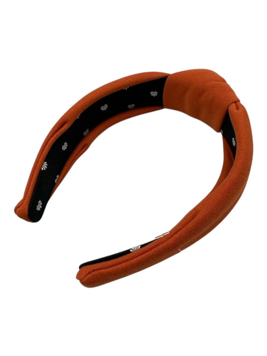 Lele Sadoughi Orange Cotton Bow Detail One Size Headband Orange