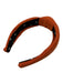 Lele Sadoughi Orange Cotton Bow Detail One Size Headband Orange
