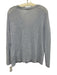 Alashan Size L Blue & White Cashmere Long Sleeve Knit V Neck Sweater Blue & White / L