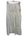Doen Size L White Cotton Pleats Maxi Side Zip Skirt White / L