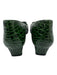 Francis Valentine Shoe Size 9 Green & Gold Leather Block Heel Pumps Green & Gold / 9