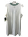 Tuckernuck Size XL Cream & Green Polyester Sleeveless Ribbed V Neck Dress Cream & Green / XL