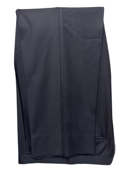 Ermenegildo Zegna Black Wool Solid Tuxedo Men's Suit Black / 58