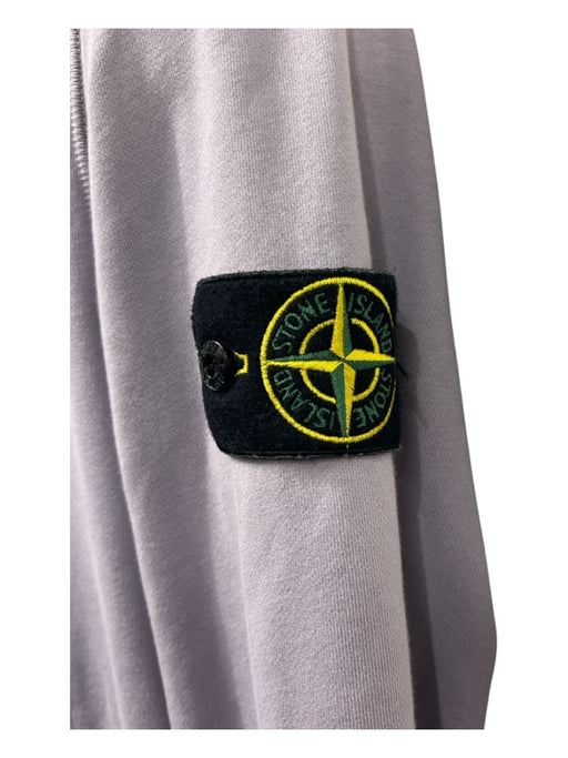 Stone Island Size M Purple Cotton Solid Hoodie Men's Jacket Purple / M