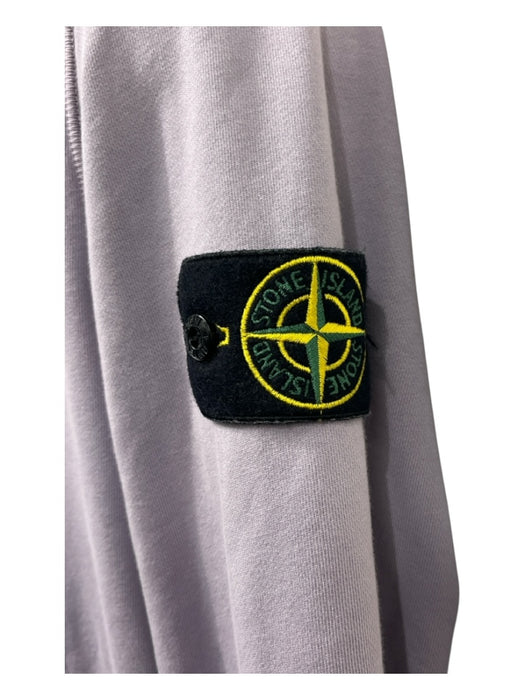 Stone Island Size M Purple Cotton Solid Hoodie Men's Jacket Purple / M
