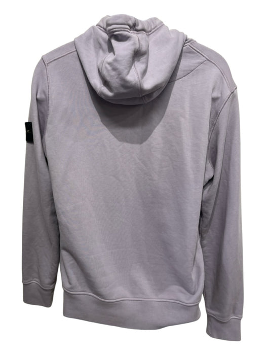 Stone Island Size M Purple Cotton Solid Hoodie Men's Jacket Purple / M