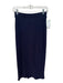 Maeve Size XS Navy Viscose Blend Knit Slit Skirt Navy / XS