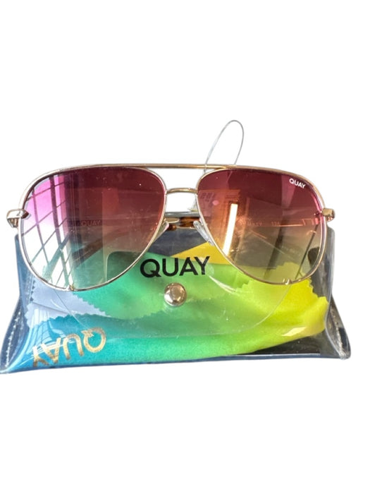 Quay Pink Aviator Sunglasses Pink