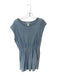 Z Supply Size M Blue Cotton Cap Sleeve Elastic Waist Dress Blue / M