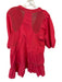 Daily Practice Size M Coral Pink Cotton 3/4 Balloon Sleeve Mesh Detail Dress Coral Pink / M