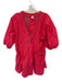 Daily Practice Size M Coral Pink Cotton 3/4 Balloon Sleeve Mesh Detail Dress Coral Pink / M
