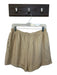 Tuckernuck Size L Tan Rayon & Cotton High Waist Roll  Up  Cuffs Pockets Shorts Tan / L