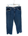 Hudson Size 32 Dark Wash Cotton High Waist Wide Leg Ankle Slit Raw Hem Jeans Dark Wash / 32