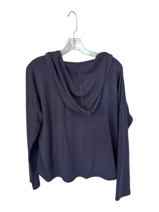 Beyond Yoga Size M Navy Modal Blend Lace Up Long Sleeve Athletic Hoodie Navy / M