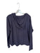 Beyond Yoga Size M Navy Modal Blend Lace Up Long Sleeve Athletic Hoodie Navy / M