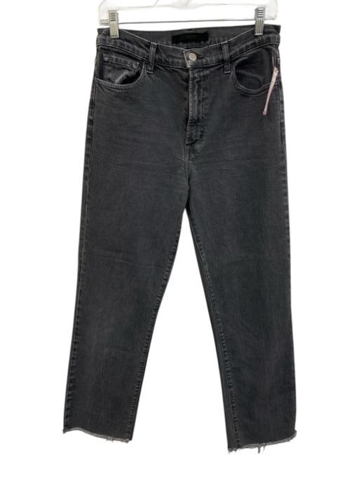 J Brand Size 28 Faded Gray Cotton Blend Denim High Rise Straight Leg Jeans Faded Gray / 28