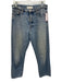 Mother Size 29 Light Wash Cotton Denim High Rise Straight Leg Faded Jeans Light Wash / 29