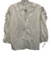 Tibi Size 2 White Cotton Long Sleeve V Neck Ruffle Trim Top White / 2