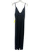 Alice + Olivia Air Size 8 Black Polyester Blend Spaghetti Strap Mesh Panel Dress Black / 8