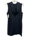 Eileen Fisher Size S Black Cotton & Spandex Sleeveless Drawstring Hood Dress Black / S