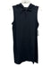Eileen Fisher Size S Black Cotton & Spandex Sleeveless Drawstring Hood Dress Black / S