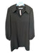 Samsoe Samsoe Size M Black Polyester Long Sleeve Textured Collar Dress Black / M