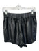 Tibi Size S Black Lamb leather Elastic Waist Front Pockets Shorts Black / S