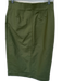 Veronica Beard Size 6 Olive Green Cotton Blend High Waist Front Zip Midi Skirt Olive Green / 6