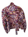 Chufy Size M/L purple & pink Cotton Quilted Abstract Belted Coat purple & pink / M/L