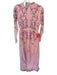 Frock & Frill Size 6 Pink & Multi Polyester Long Sheer Sleeves Embroidered Dress Pink & Multi / 6