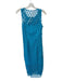 Trina Turk Size 6 Aqua Polyester Sleeveless Lace Overlay Midi Dress Aqua / 6