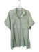 Jonathan Simkhai Size M Green & White Linen 3/4 Sleeve Striped Collar Dress Green & White / M