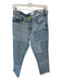 Frame Size 29 Light Wash Cotton Blend Low Rise Patchwork Cuffed Jeans Light Wash / 29