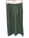 Mirth Size S Olive Green Cotton Elastic Waist Lace Trim Maxi Front Pockets Skirt Olive Green / S