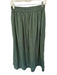 Mirth Size S Olive Green Cotton Elastic Waist Lace Trim Maxi Front Pockets Skirt Olive Green / S