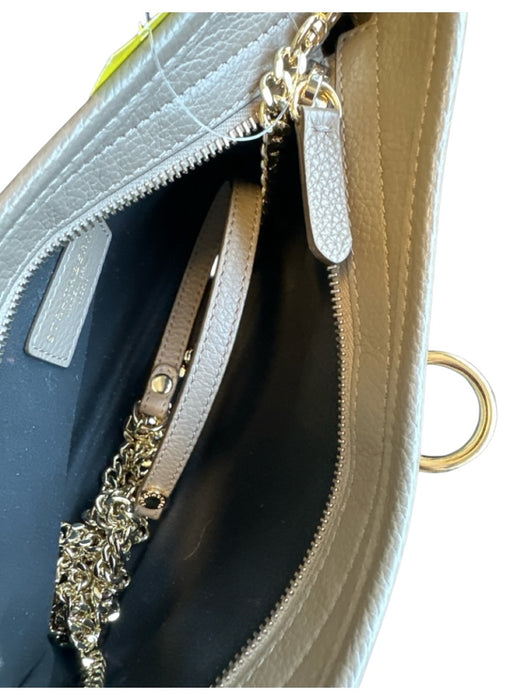 Strathberry Mushroom Leather Toggle Chain Strap Crossbody GHW Bag Mushroom / S