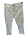 Mother Size 28 Ivory Cotton Blend High Waist Bootcut Raw Hem Jeans Ivory / 28