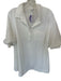 day + moon Size S White Polyester 3/4 Balloon Sleeve Collar Buttons Dress White / S