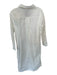 Lalavon Size S White Cotton Long Sleeve Hearts Lace Detail Maxi Dress White / S