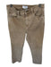 Pistola Size 28 Tan Cotton Blend High Waist Bootcut Raw Hem Jeans Tan / 28
